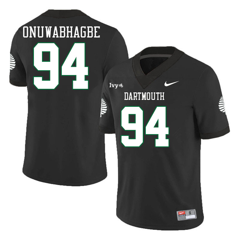 Dartmouth Big Green #94 Joe Onuwabhagbe College Football Jerseys,Uniforms Stitched-Black